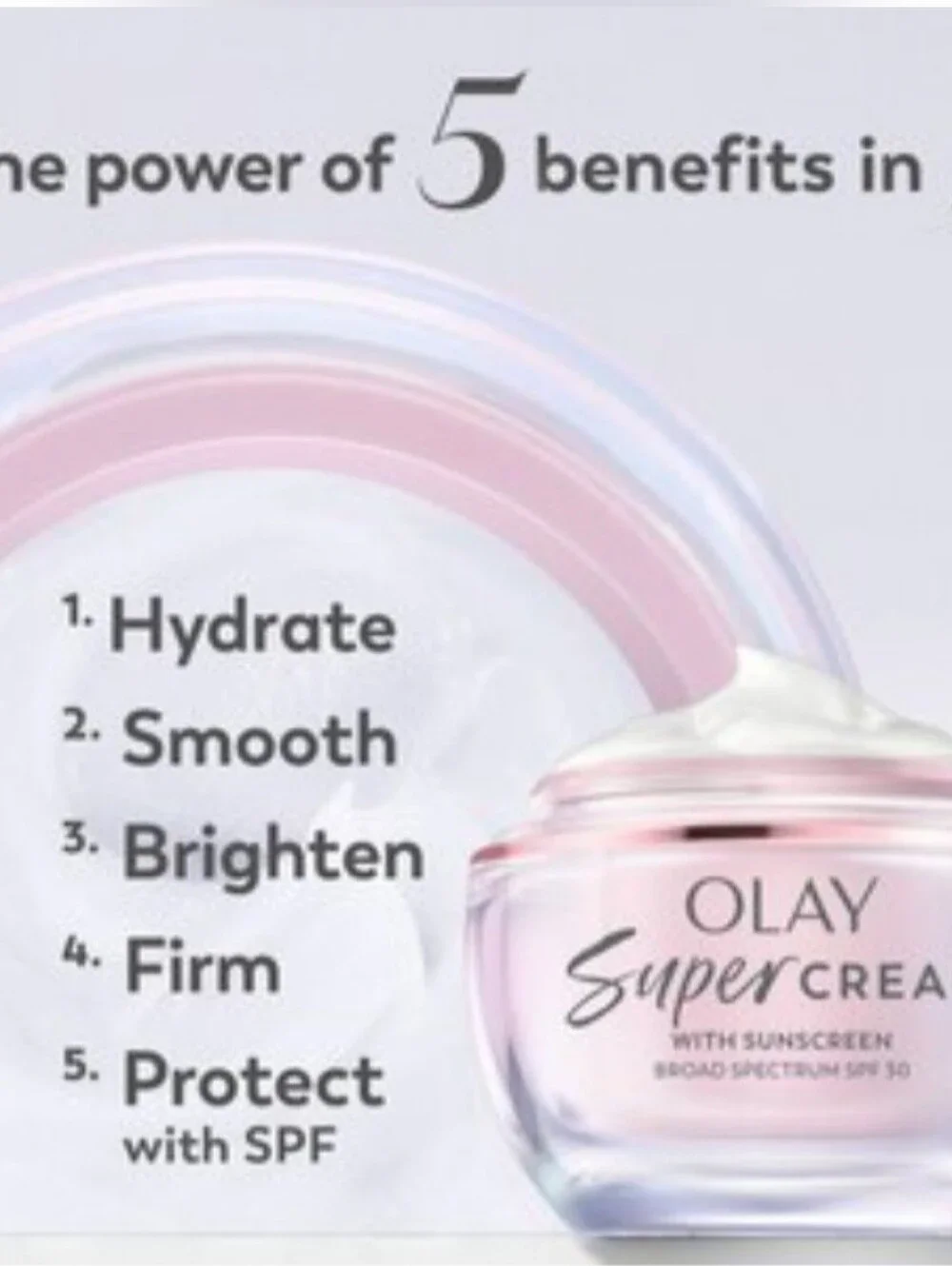 NWT Olay Super Cream Facial Moisturizer with SPF 30, 1.7 oz